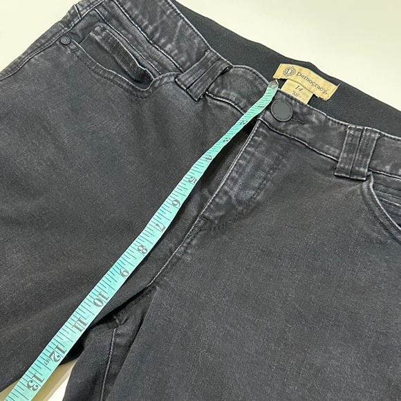 Democracy Womens Black Wash AB Solution Denim Jeans Size 14 Ankle Stretch Casual - Picture 11 of 12